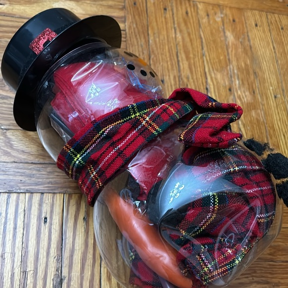 A set of snow-person accessories in a container - Picture 3 of 6